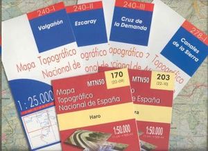 LOTE DE  29 MAPAS IGN 1/25.000 CARTOGRAFA CONJUNTO 29 MAPAS