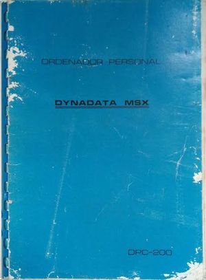 ORDENADOR PERSONAL. DYNADATA MSX. DPC-200