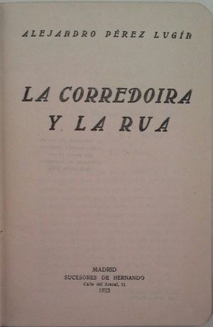 LA CORREDOIRA Y LA R�A