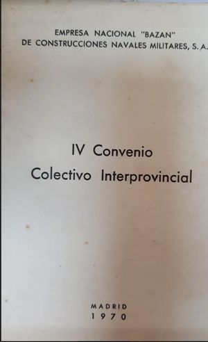 IV CONVENIO COLECTIVO INTERPROVINCIAL
