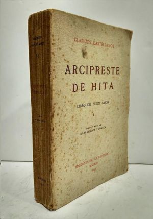 LIBRO DE BUEN AMOR  TOMO I