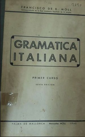 GRAMATICA ITALIANA