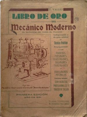 LIBRO DE ORO DEL MECNICO MODERNO AL ALCANCE DE TODO EL MUNDO