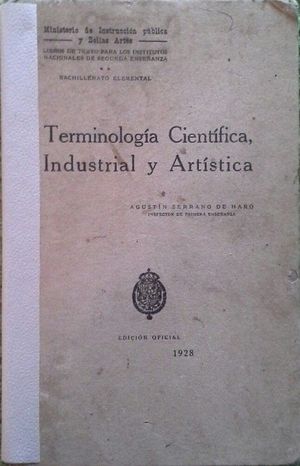 TERMINOLOGA CIENTFICA, INDUSTRIAL Y ARTSTICA