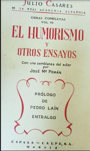 EL HUMORISTA Y OTROS ENSAYOS