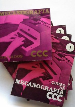CURSO DE MECANOGRAFA CCC - 12 FISCOS DE BASCCULOS + 6 VINILOS (EP) DE DICTADOS