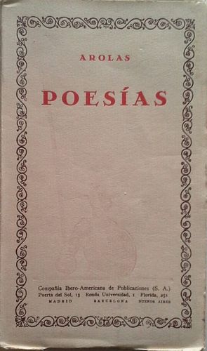 POES�AS DE JUAN AROLAS - CABALLERESCAS - ORIENTALES - LEYENDAS