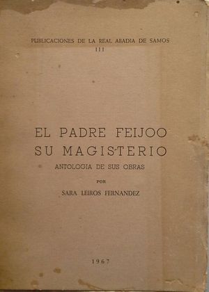 EL PADRE FEIJOO - SU MAGISTERIO