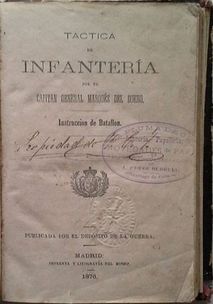 TCTICA DE INFANTERA POR EL CAPITN GENERAL MARQUS DEL DUERO - INSTRUCCIN DE BATALLN - INSTRUCCIN DE GUERRILLAS