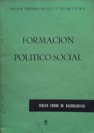 FORMACIN POLTICO-SOCIAL - TERCER CURSO DE BACHILLERATO