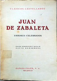 JUAN DE ZABALETA - ERRORES CELEBRADOS