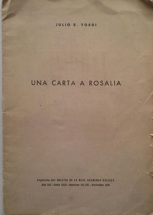 UNA CARTA A ROSALA