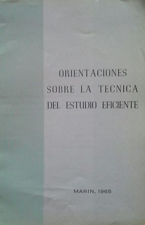 ORIENTACIONES SOBRE LA TCNICA DEL ESTUDIO EFICIENTE