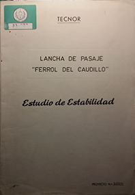 LANCHA DE PASAJEROS FERROL DEL CAUDILLO