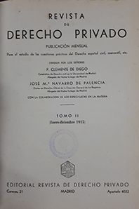 REVISTA DE DERECHO PRIVADO TOMO II