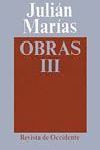 OBRAS III:  JULIAN MARIAS