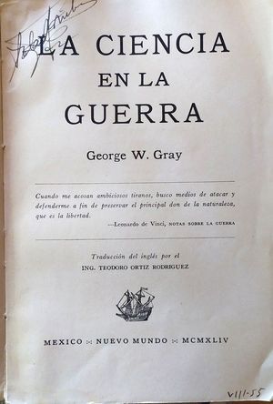 LA CIENCIA EN LA GUERRA