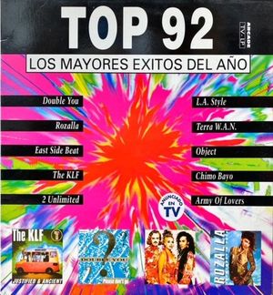 VINILO - TOP 92 LOS MAYORES EXITOS DEL AO