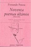 NOVENTA POEMAS LTIMOS