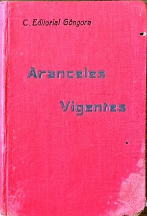ARANCELES VIGENTES
