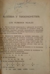 ALGEBRA Y TRIGONOMETRIA