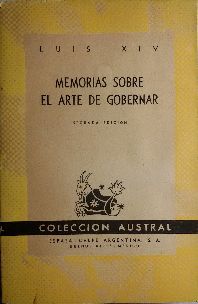 MEMORIAS SOBRE EL ARTE DE GOBERNAR