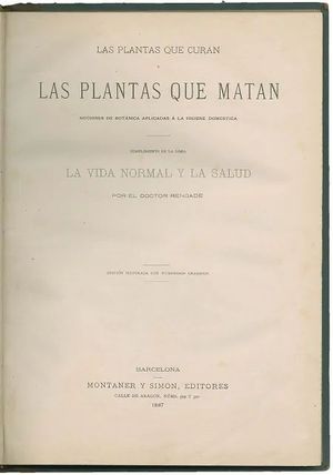 LAS PLANTAS QUE CURAN Y PLANTAS QUE MATAN