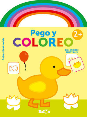 ARCO IRIS - PEGO Y COLOREO. PATO (+2 AOS)