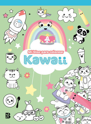 KAWAII MI BLOC PARA COLOREAR