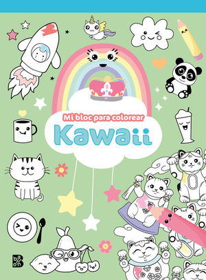 KAWAII MI BLOC PARA COLOREAR