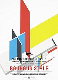 BAUHAUS STYLE ARTIST COLOURING BOOK