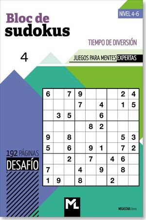 BLOC DE SUDOKUS DESAFIO 04 (NIVEL 4-6)