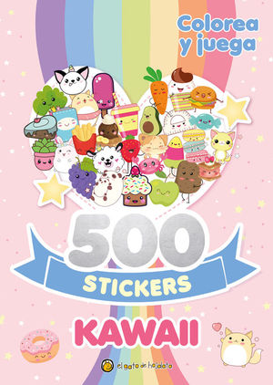 500 STICKERS KAWAII. COLOREA Y JUEGA