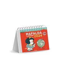 CALENDARIO 2024 MAFALDA. ESCRITORIO ROJO