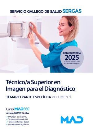 TCNICO/A SUPERIOR EN IMAGEN PARA EL DIAGNSTICO SERGAS. TEMARIO 3