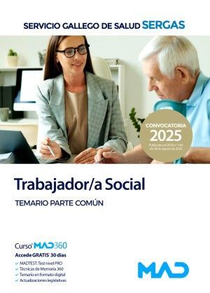TRABAJADOR SOCIAL. SERGAS. TEMARIO PARTE COMUN