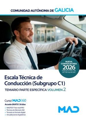 ESCALA T�CNICA DE CONDUCCI�N (SUBGRUPO C1). TEMARIO ESPEC�FICO VOLUMEN 2