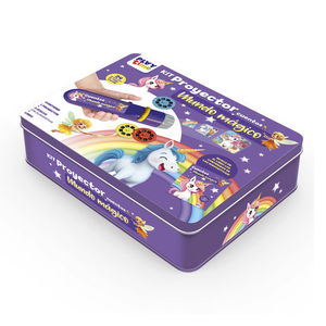 KIT PROYECTOR CUENTOS MUNDO MAGICO (CAJA METALICA)