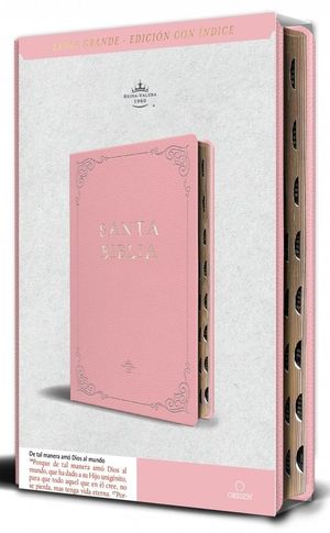 SANTA BIBLIA REINA VALERA 1960. LETRA GRANDE, TAMA�O MANUAL (ROSA)